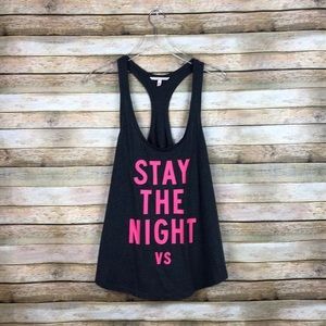 VICTORIA’S SECRET Graphic Tank “Stay the Night”